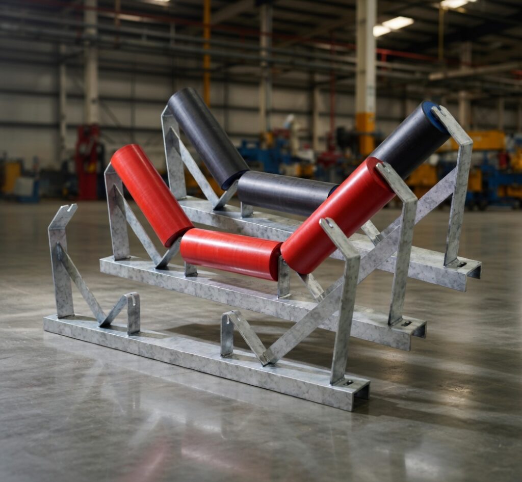 Westra transportband rollen en trogstellen voor industriële toepassingen